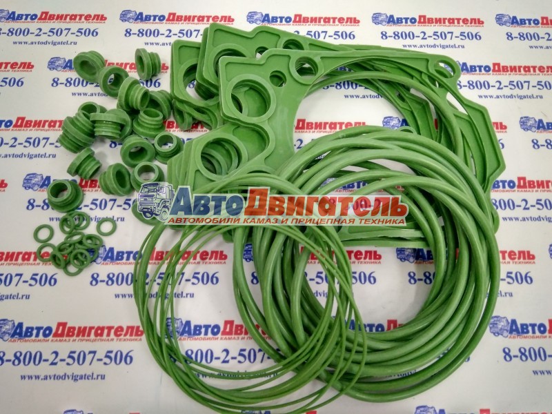Р/к головки блока 2 наим. на 1ц. силикон ЗЕЛЕН НЕ МЕТАЛЛ 740-1003008 КамАЗ СТРОЙМАШ