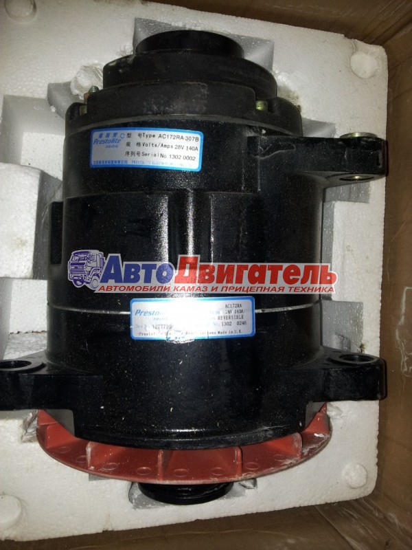 Генератор 4934604 5253001 3282516 3415564 АС172RA307 28V 140А Автобус Cummins Prestolite